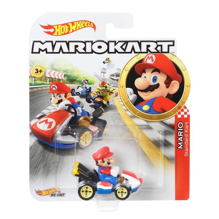 Hot Wheels Coche Mario Kart Waluigi 