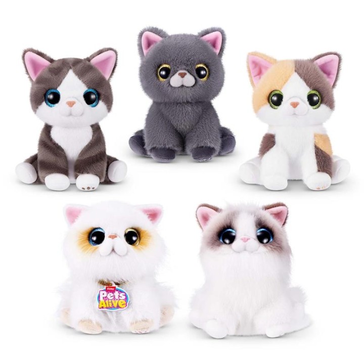 Peluche Gato Interactivo Pets Alive, Alimenta