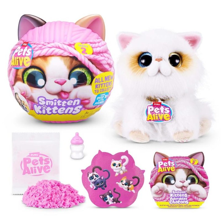 Peluche Gato Interactivo Pets Alive, Alimenta