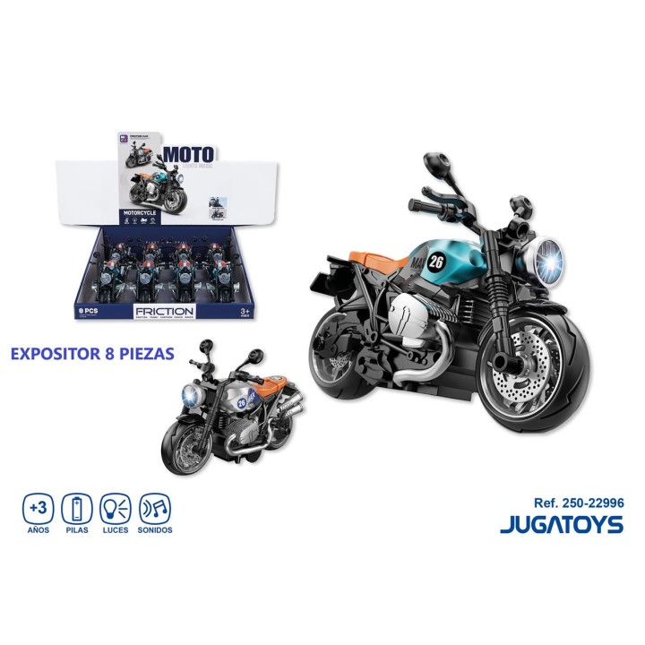 Moto Fricción Con Luces Y Sonidos, Mod.Sdos 