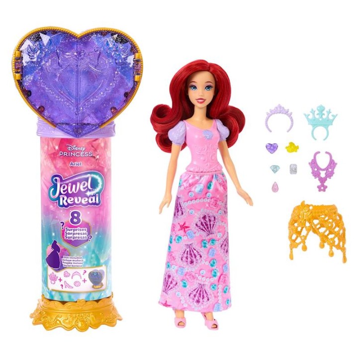 Muñeca Princesa Disney Ariel Reveal Con