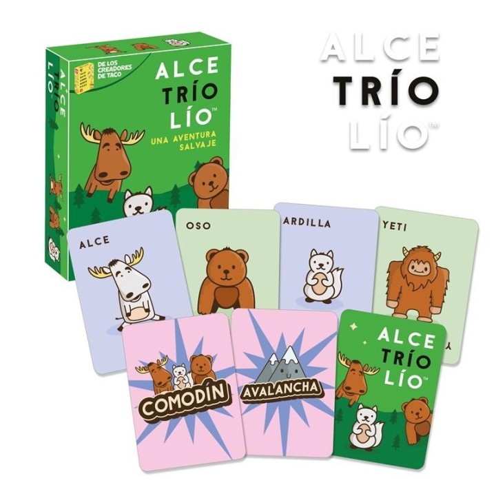 Juego Alce, Trio, Lío. Forma Trios De Animales