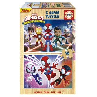 Puzzle 2X16 Piezas Spidey & His Amazing