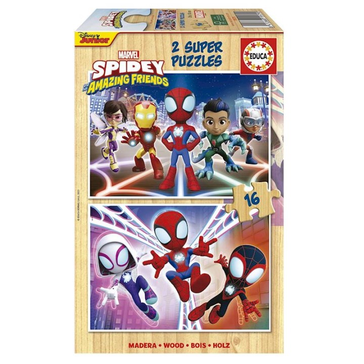 Puzzle 2X16 Piezas Spidey & His Amazing