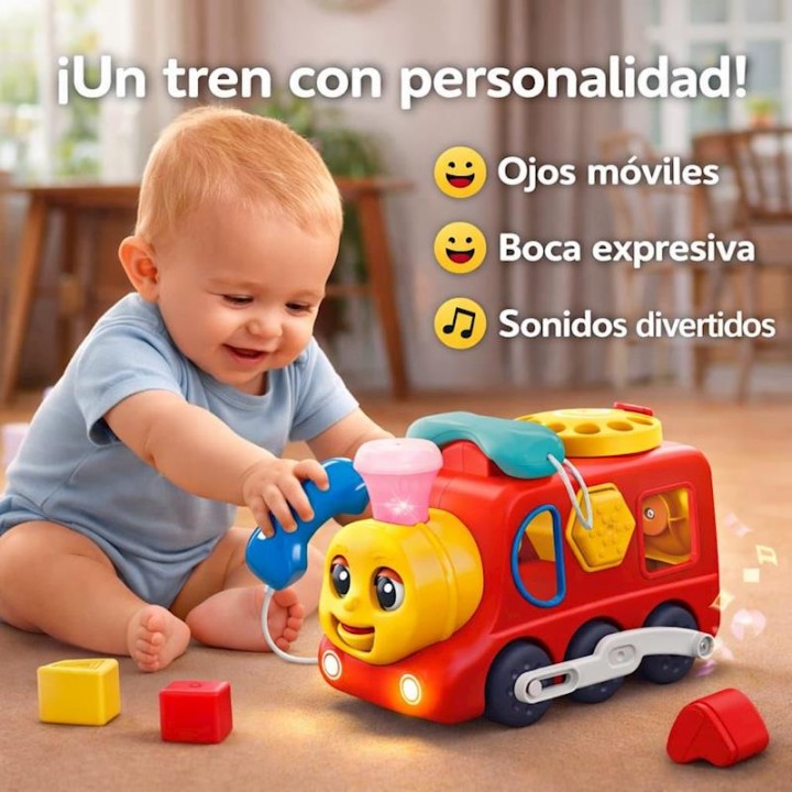 Tren Teléfono Actividades Infantiles 3 En 1,