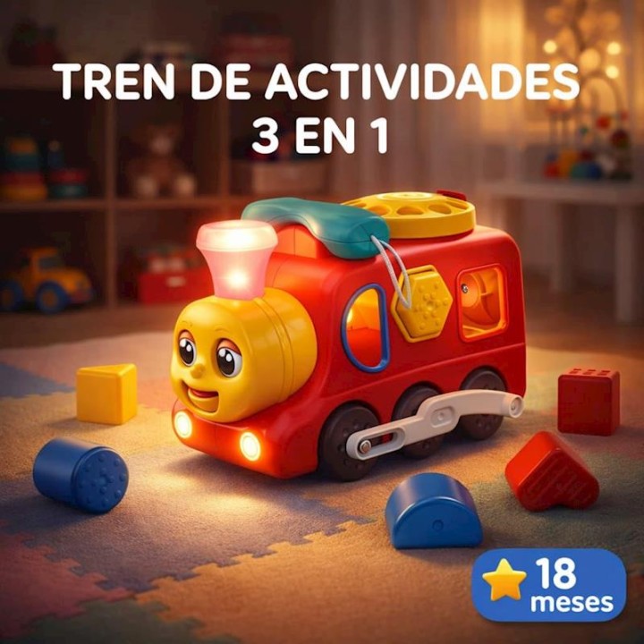 Tren Teléfono Actividades Infantiles 3 En 1,