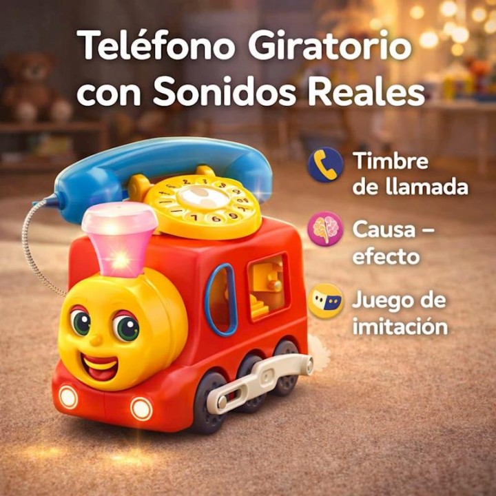 Tren Teléfono Actividades Infantiles 3 En 1,