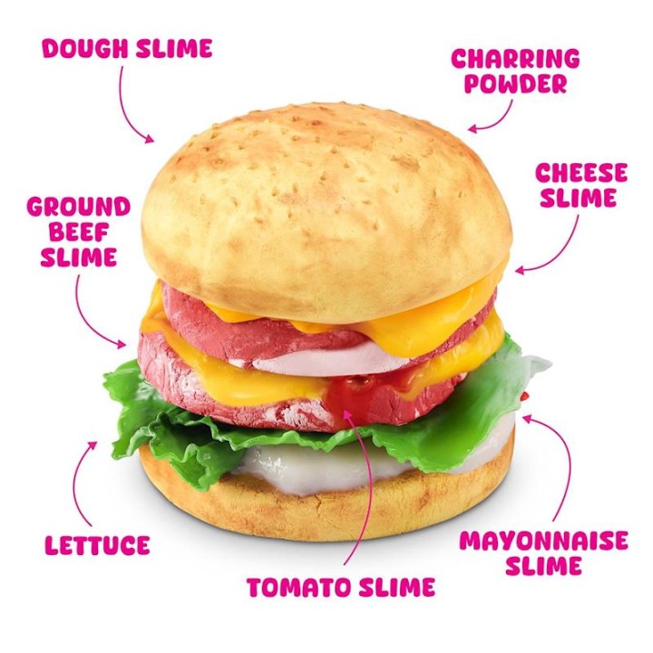 Cesta De La Compra Slime Mart Con Comida,