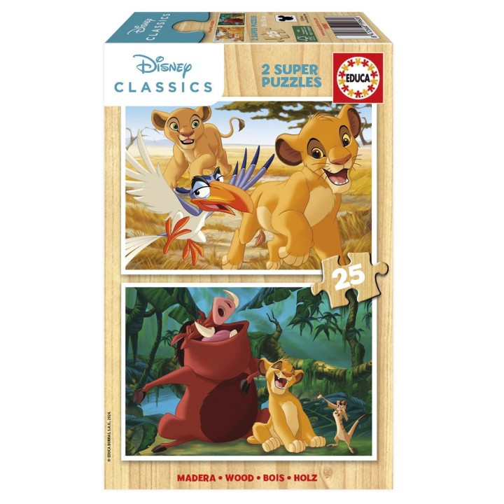 Puzzle 2X25 Piezas El Rey León