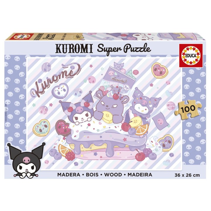 Puzzle 100 Kuromi (Madera)