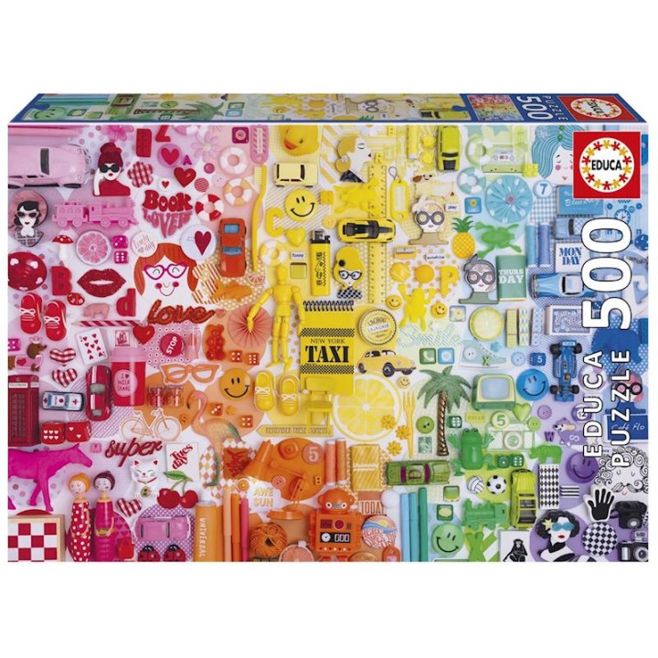 Puzzle 500 Piezas Collage De Colores