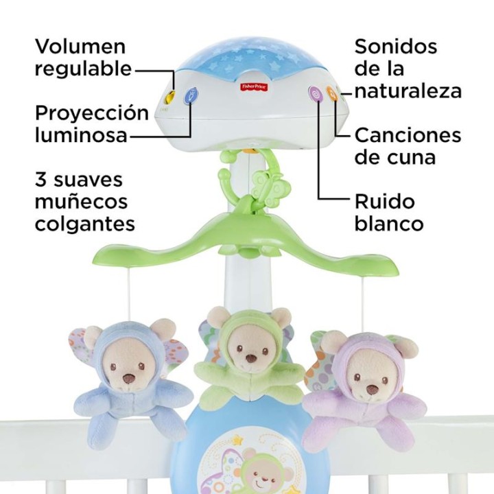 Móvil Musical Fisher Price Ositos Peluche