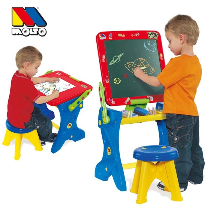 Pupitre Pizarra Con 16 Accesorios 90 Cms.