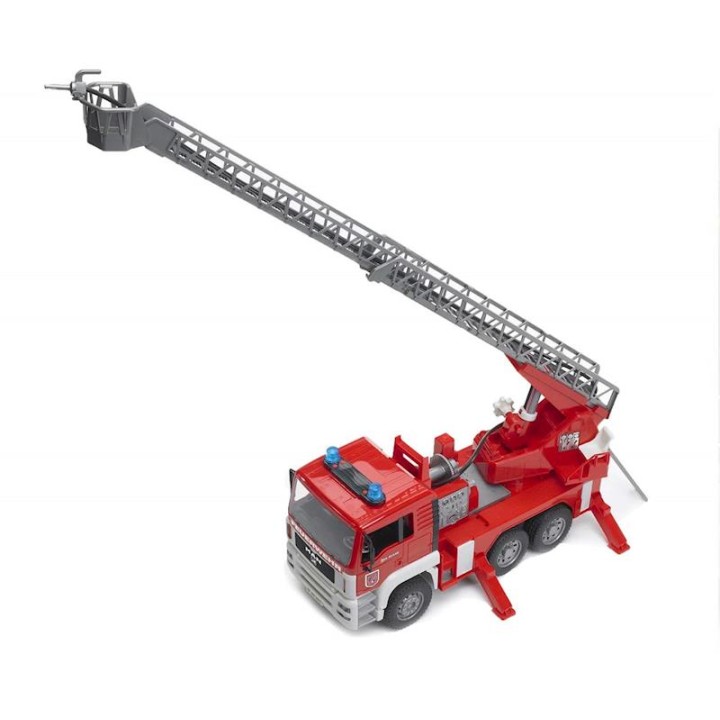 Camion De Bomberos Man, Con Gran Escalera Y M