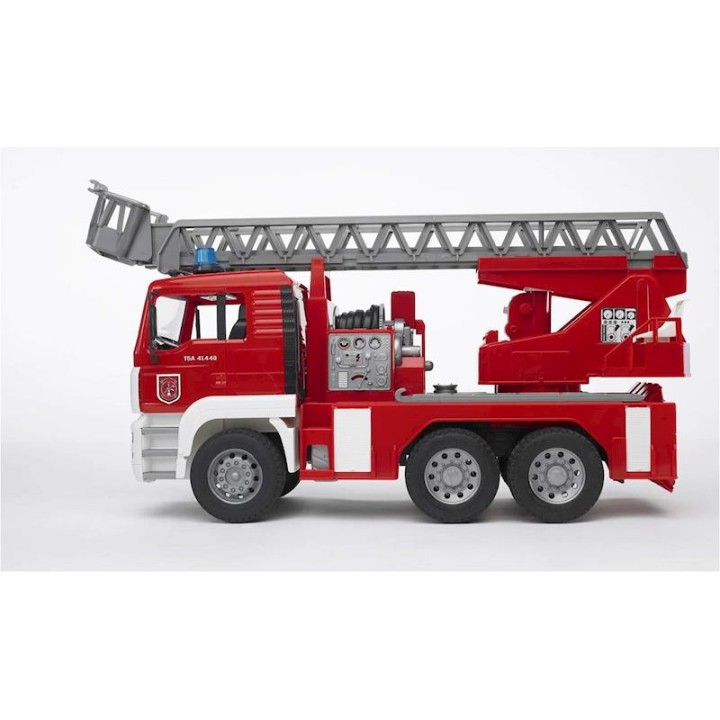 Camion De Bomberos Man, Con Gran Escalera Y M