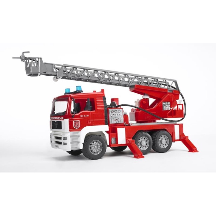 Camion De Bomberos Man, Con Gran Escalera Y M