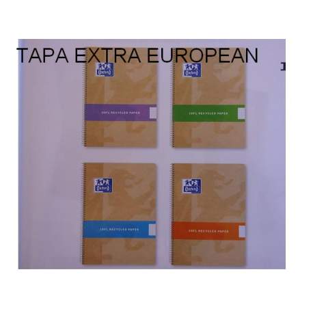 CUADERNO EUROPEAN ENRI OXFORD RECICLADA TE A-4 80H 5*5 102360204