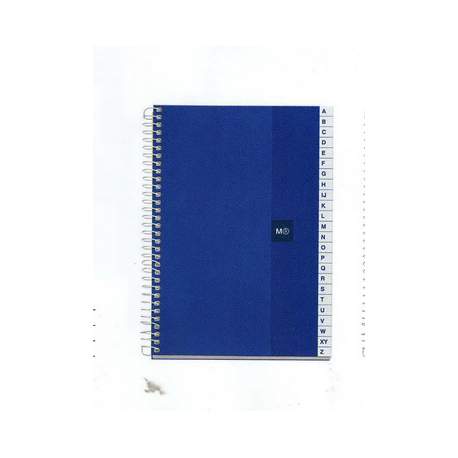 CUADERNO MR CROMATIC INDICE TB 4º CUADROS 5*5 100H AZUL 7353