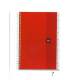 CUADERNO MR CROMATIC INDICE TB 4º CUADROS 5*5 100H ROJO 7352