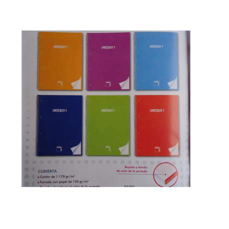 CUADERNO PACSA EUROPEAN UNIVERSITY A-4 80H 90G 5*5 SURTIDO 16681