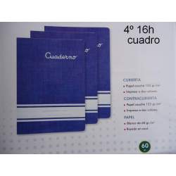 LIBRETA PACSA 4º 16 HOJAS CUADROS 4*4