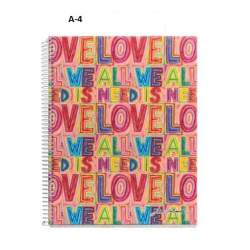 CUADERNO EUROPEAN A-4 MR14 120H JORDI LABANDA LOVE 47795