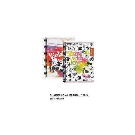 CUADERNO EUROPEAN A-4 SENFORT 12 ESPRIT FASHION 120H 75102