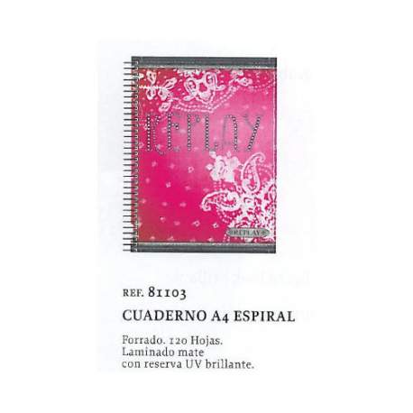 CUADERNO EUROPEAN A-4 SENFORT 13 REPLAY GIRLS 120H 81103