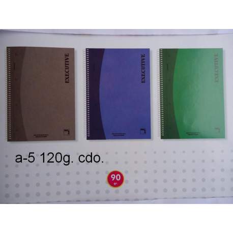 CUADERNO EUROPEAN A-5 120H PACSA EXECUTIVE EXTRA 90G CUADROS 5*5 16492