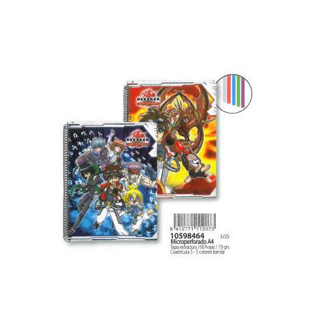 CUADERNO EUROPEAN DEC A-4 ENRI 11 BAKUGAN NEW VESTRIA 100H TE 10598464