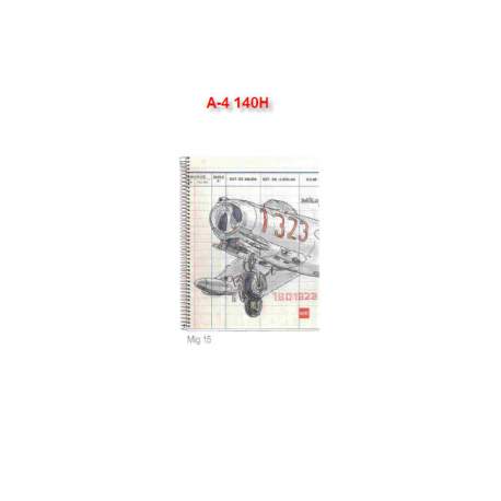 CUADERNO EUROPEAN DEC A-4 MR 11 LAPIN MIG 15 140H 47333