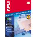ETIQUETAS APLI INKJET A-4 TRANSPARENTE 48.5*25.4 10H 10050