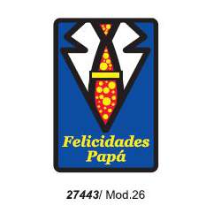 ETIQUETAS FELICIDADES ARGU FELICIDADES PAPA 250U. 27443