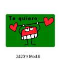 ETIQUETAS FELICIDADES ARGU METALIZADAS TE QUIERO 250U. MOD 6