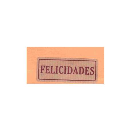 ETIQUETAS FELICIDADES EURO KRAFT RECTANGULAR 450U 42/5811