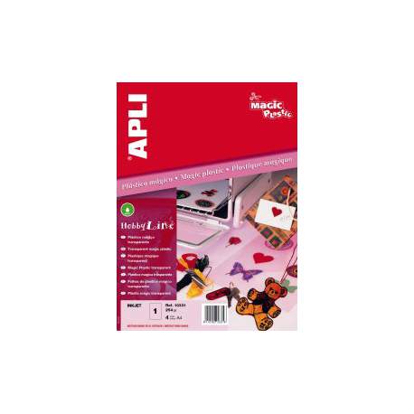 PAPEL APLI HOBBY LINE PLASTICO MAGICO 254 MICRAS 4H