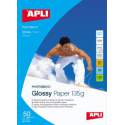 PAPEL APLI INKJET A-4 GLOSSY 125G 50H 4134