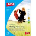 PAPEL APLI INKJET A-4 GLOSSY 170G 50H 4135