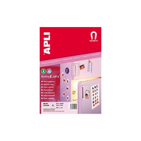 ETIQUETAS APLI HOBBY LINE PAPEL MAGNETICO 8 HOJAS 10245