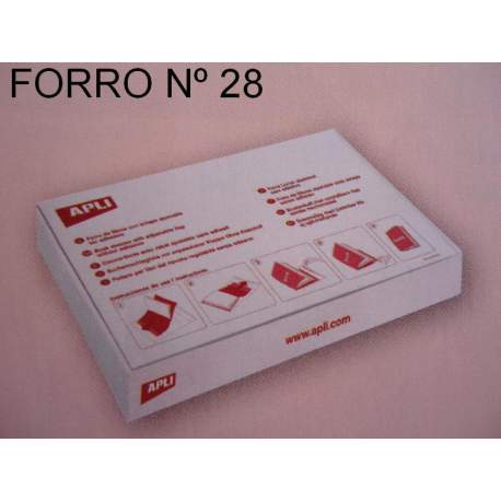 FORRO LIBRO Nº 28 APLI PVC PTE 25U