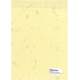 PAPEL OLINO HECHO A MANO A-4 90G ALGODON AMARILLO C/CALENDULAS PTE/50H A4D08