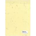 PAPEL OLINO HECHO A MANO A-4 90G ALGODON AMARILLO C/CALENDULAS PTE/50H A4D08