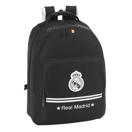 MOCHILA SAFTA15 REAL MADRID BLACK DOBLE 42CM 611524560