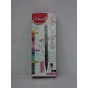 ROTULADOR MAPED GRAPH'PEPS 0,4 ROSA CHICLE C/12U 749118