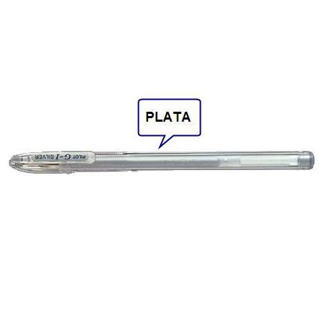 ROTULADOR PILOT G-1 METALLIC PLATA C/12U