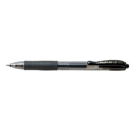 ROTULADOR PILOT G-2 GEL INK RETRACTIL NEGRO C/12U