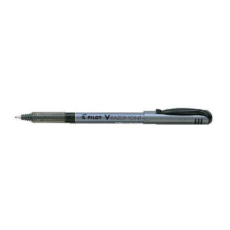 ROTULADOR PILOT V RAZOR FIBRA FINO NEGRO C/12U