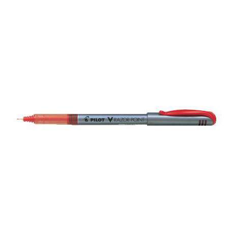 ROTULADOR PILOT V RAZOR FIBRA FINO ROJO C/12U