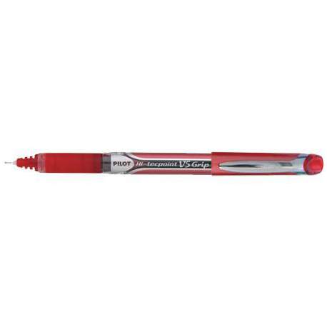 ROTULADOR PILOT V-5 GRIP ROJO C/12U