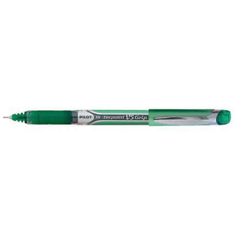 ROTULADOR PILOT V-5 GRIP VERDE C/12U